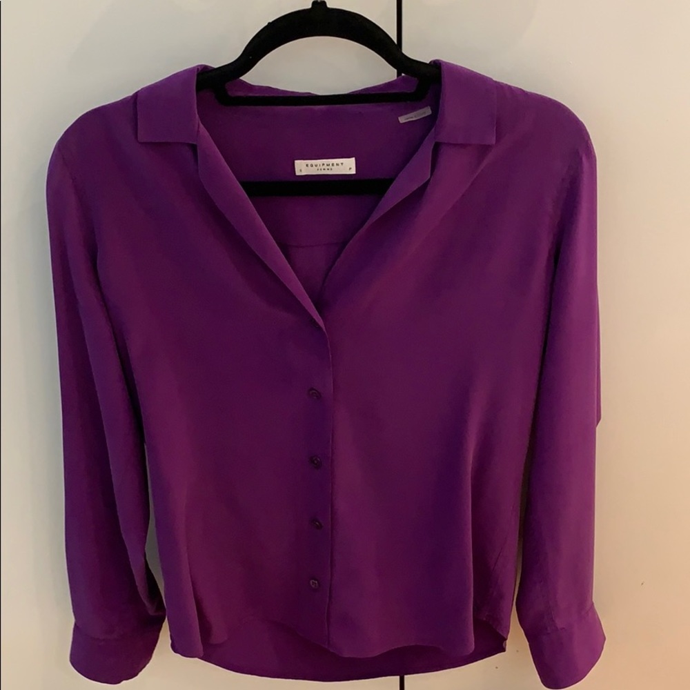Equipment Purple Blouse